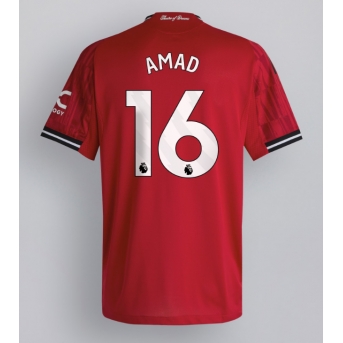 Billige Fotballdrakt Manchester United Amad Diallo #16 Replika Hjemmedrakt 2025-26 Kortermet